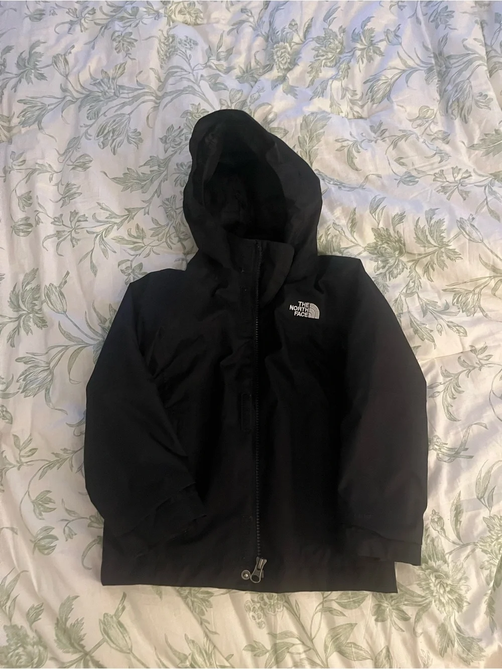The North Face Kids Black Hooded Raincoat